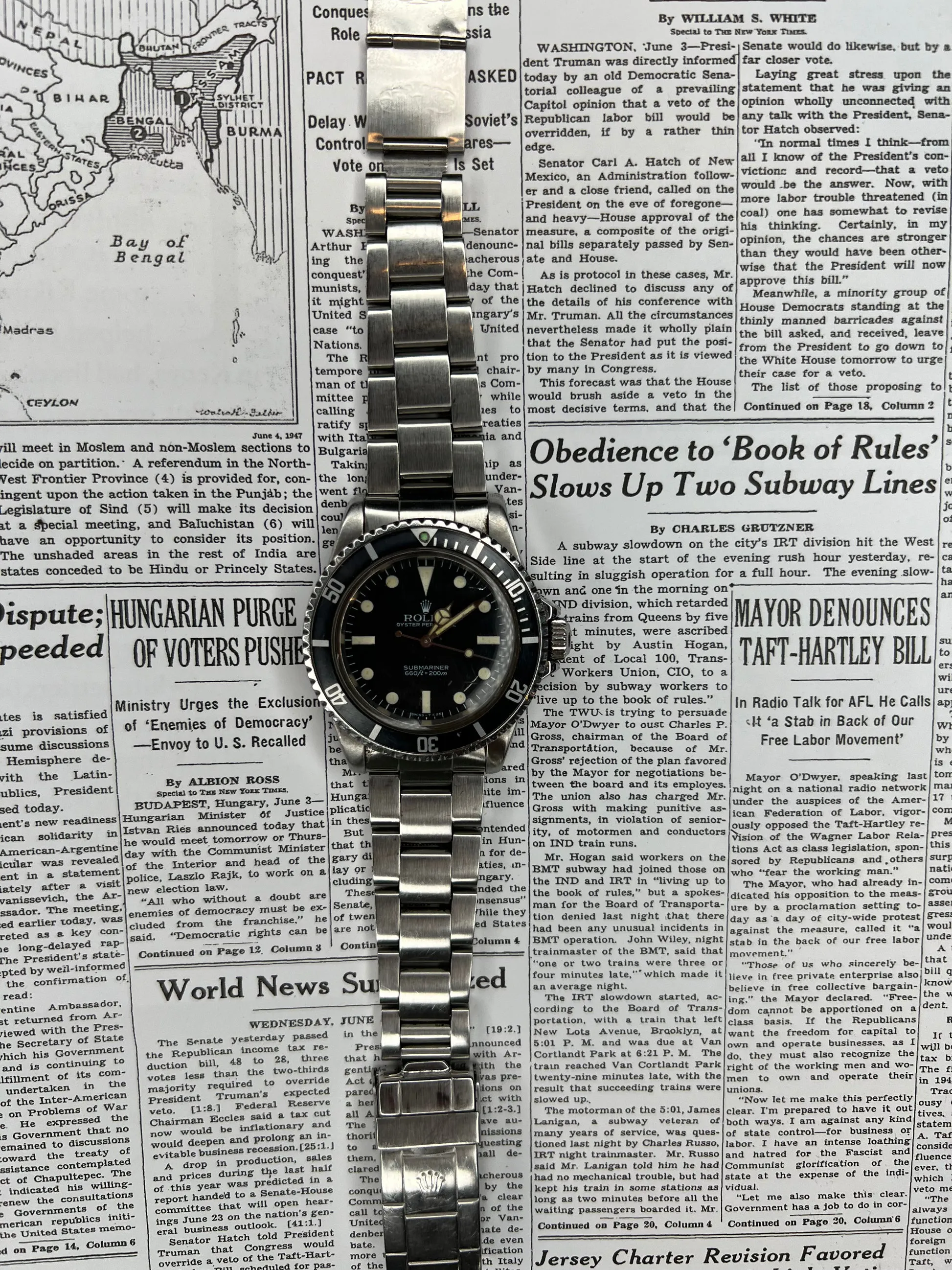 Rolex Submariner 5513 40mm Stainless steel Black 2