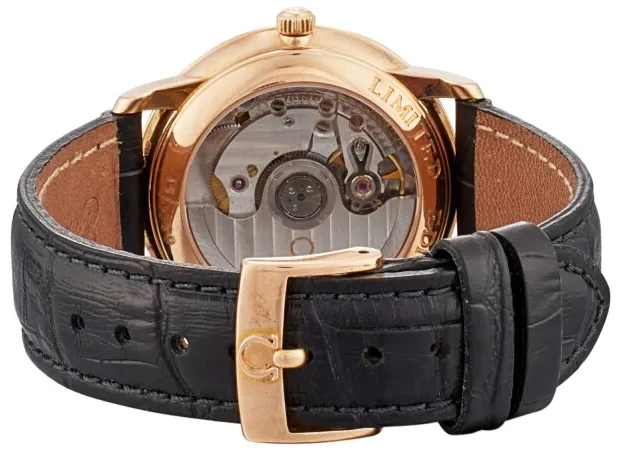 Rose De Ville 4601.54.01 34.5mm Rose gold and 18k rose gold Black 1