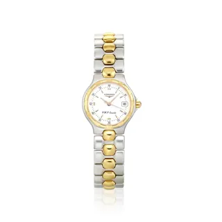 Longines Conquest L1.113.3 Yellow gold and Stainless steel White