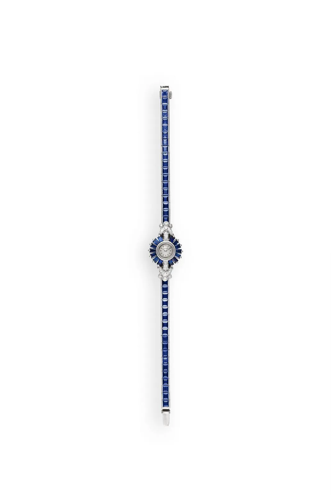 Omega White gold and Diamond and Sapphire Silver