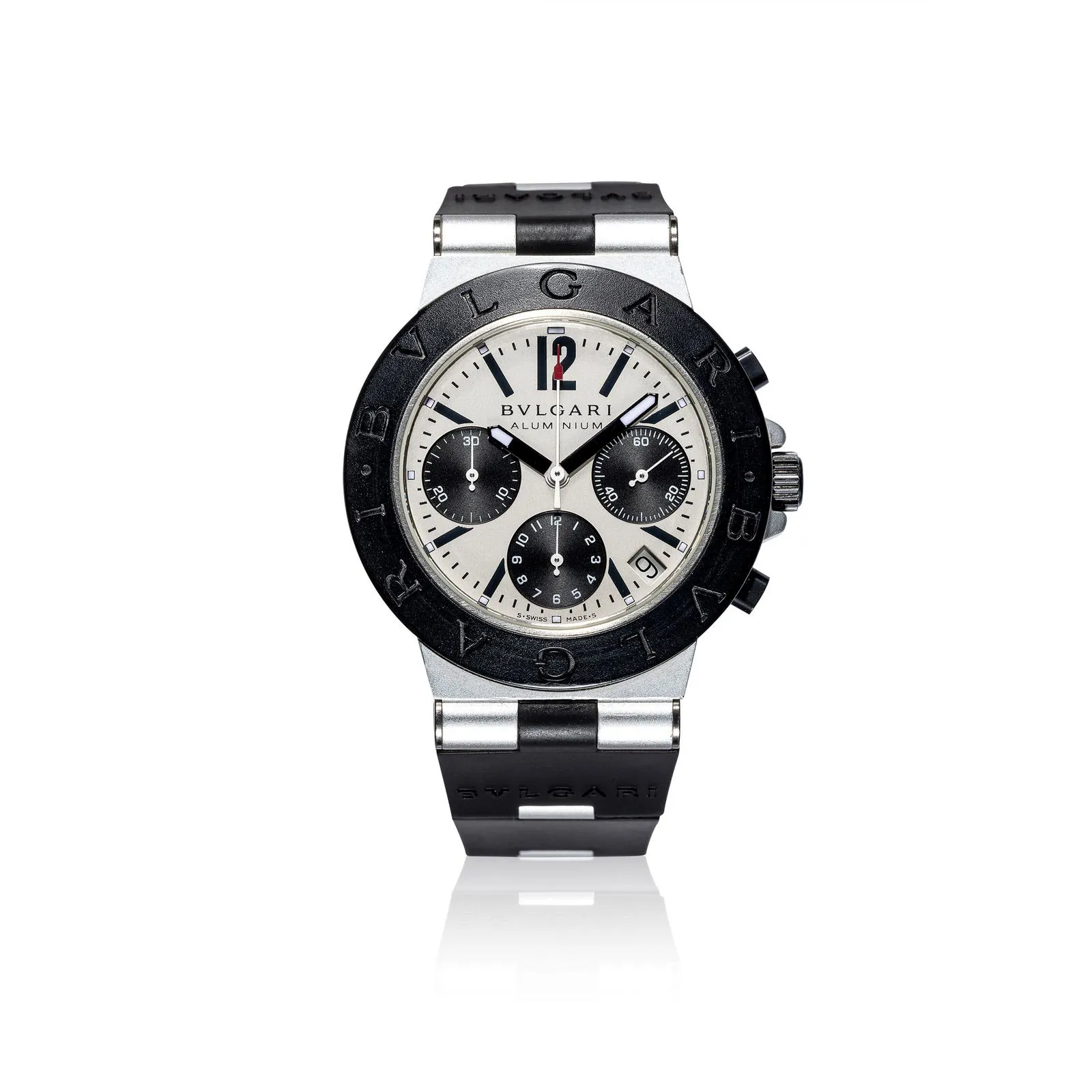 Bulgari Bulgari 38mm Aluminium and Rubber Silver