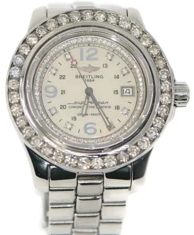 Breitling Superocean A17390 45mm Stainless steel Mother-of-pearl