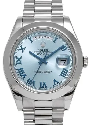 Rolex Day-Date II 218206 41mm Platinum Blue