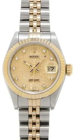 Rolex Datejust 69173G 26mm Stainless steel Champagne