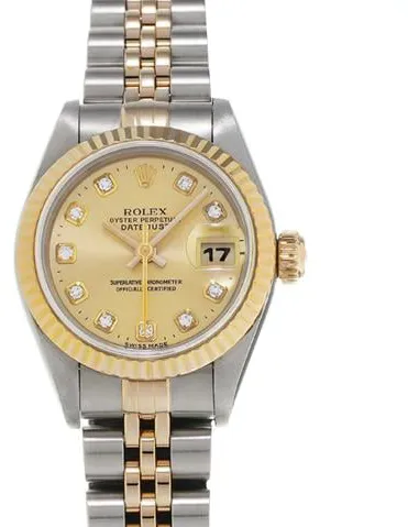 Rolex Datejust 69173G 26mm Stainless steel Champagne