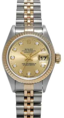 Rolex Datejust 69173G 26mm Stainless steel Champagne