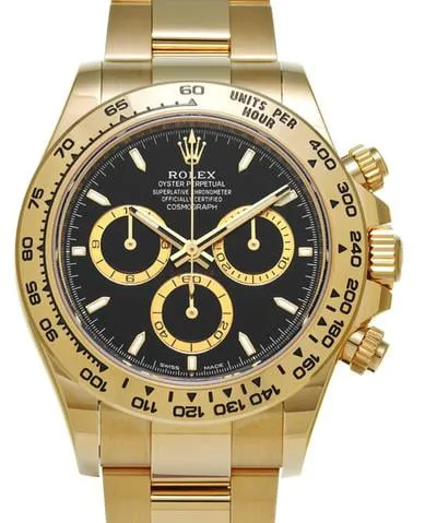 Rolex Daytona 126508 40mm Yellow gold Black