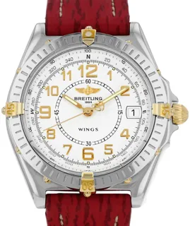 Breitling Windrider B66050 Stainless steel and Gold-plated White