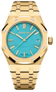 Audemars Piguet Royal Oak 15550BA.OO.1356BA.01 Yellow gold Turquoise