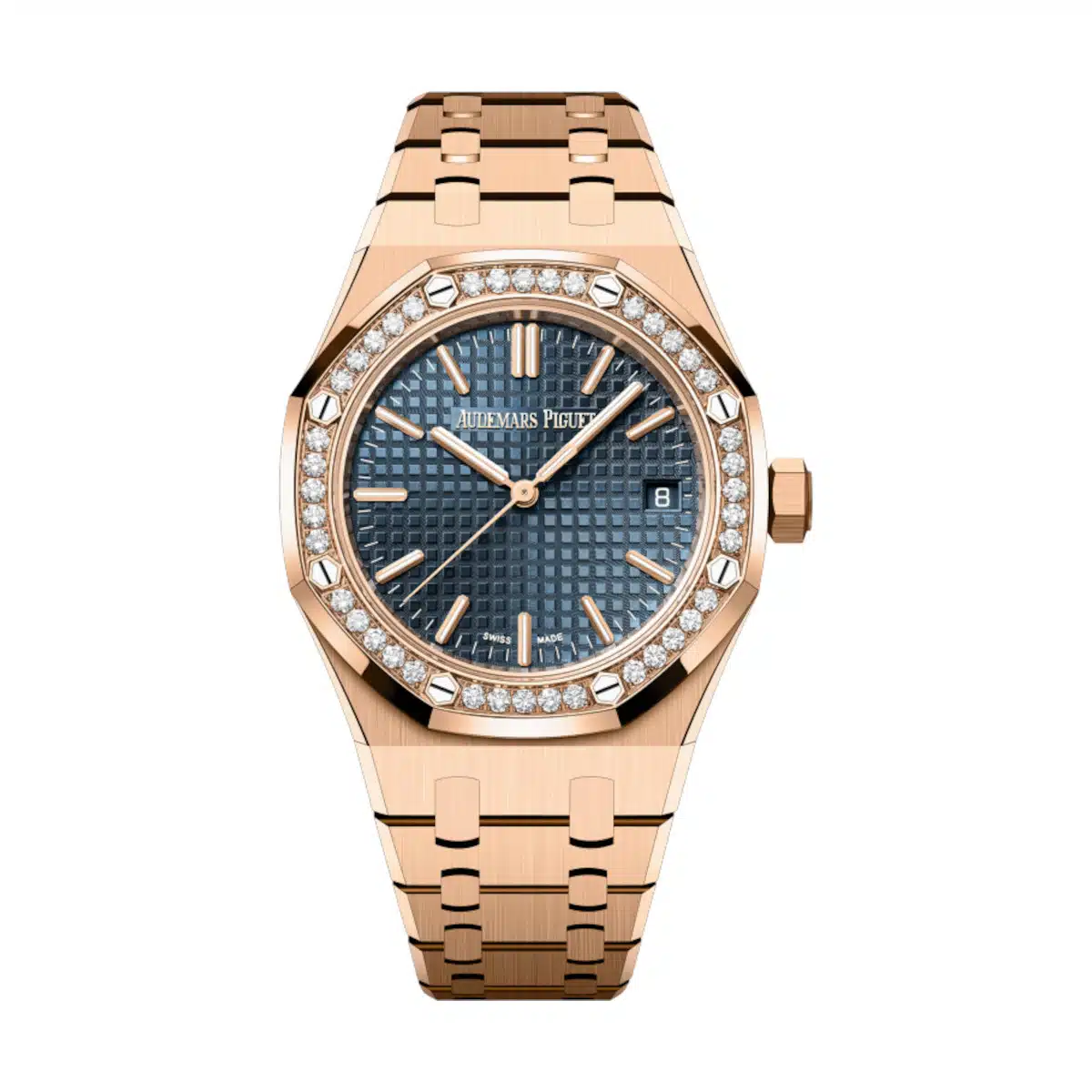 Audemars Piguet Royal Oak 15551OR.ZZ.1356OR.05 37mm Rose gold Blue