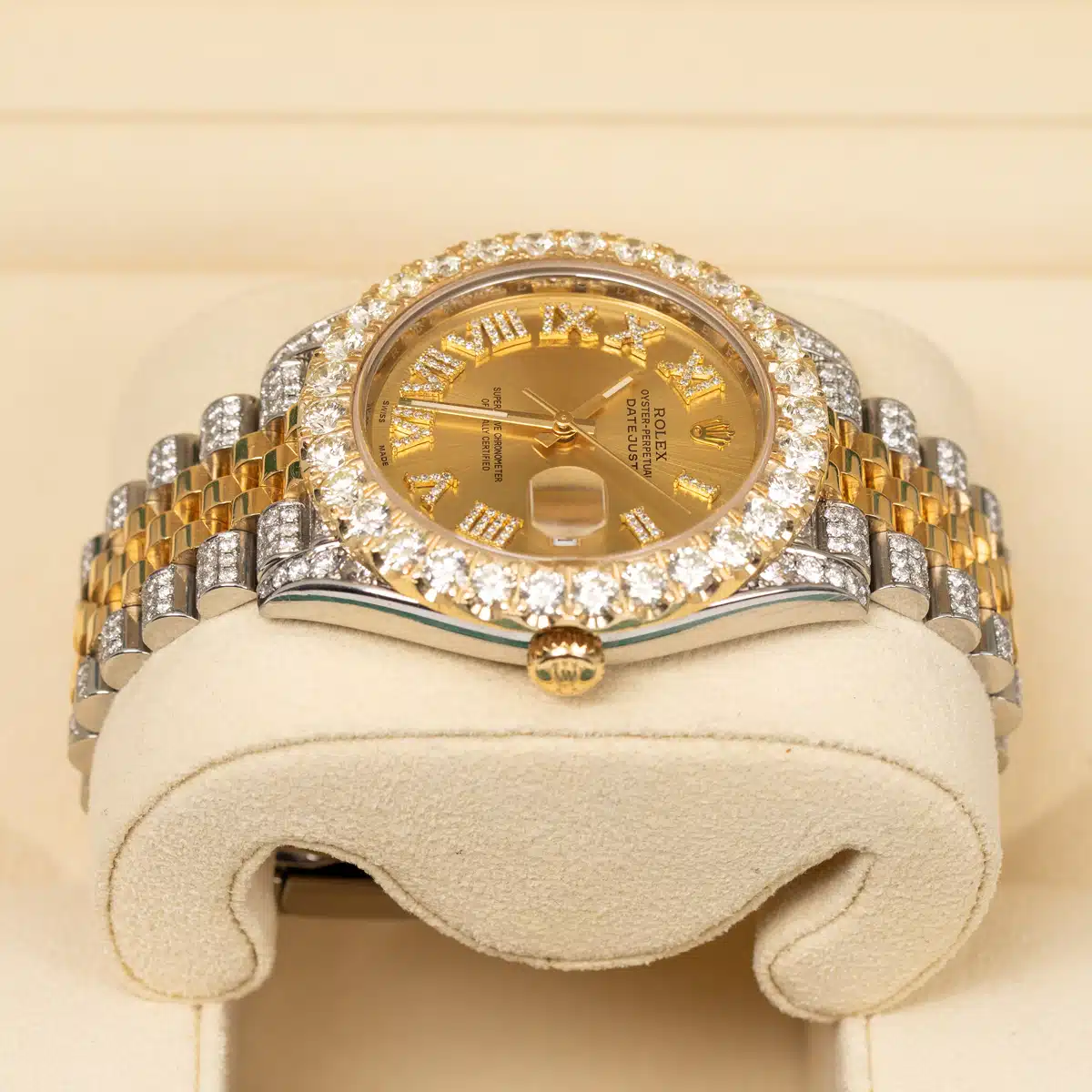 Rolex Datejust 126303 41mm Yellow gold and diamond-set Champagne 3