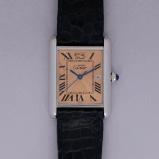 Cartier Must de Cartier Tank 2414 Silver Salmon