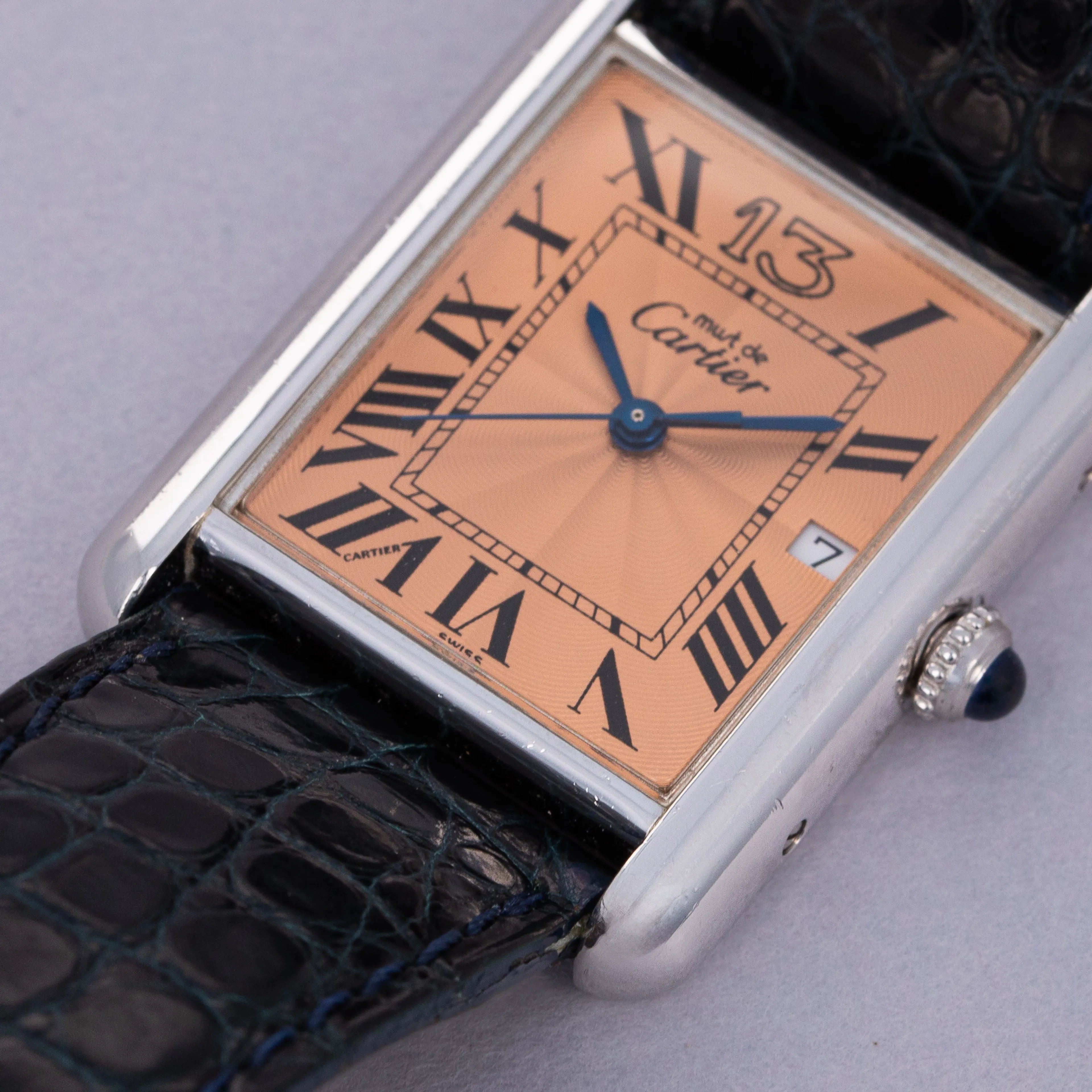 Cartier Must de Cartier Tank 2414 25.5mm Silver Salmon 2