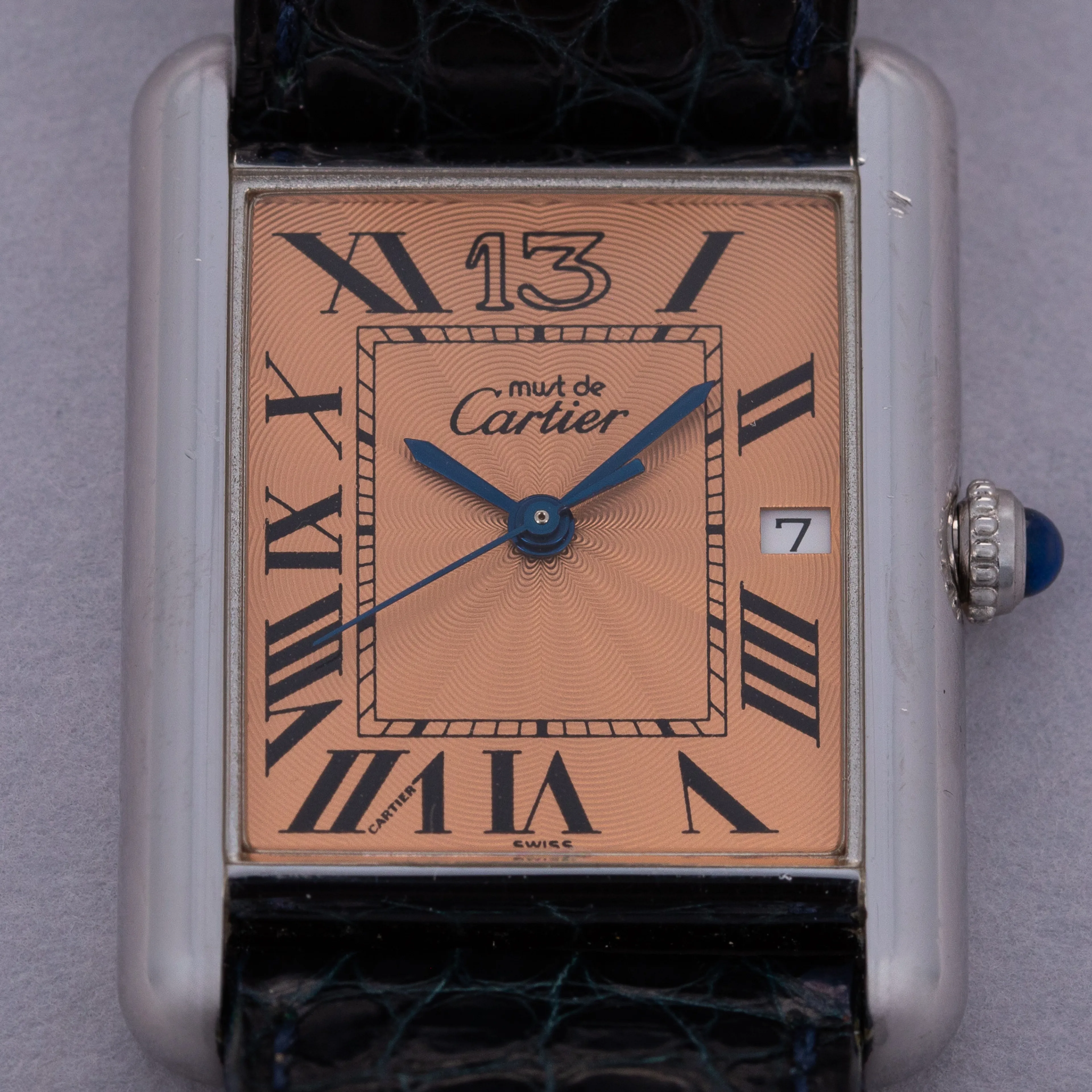 Cartier Must de Cartier Tank 2414 25.5mm Silver Salmon 11