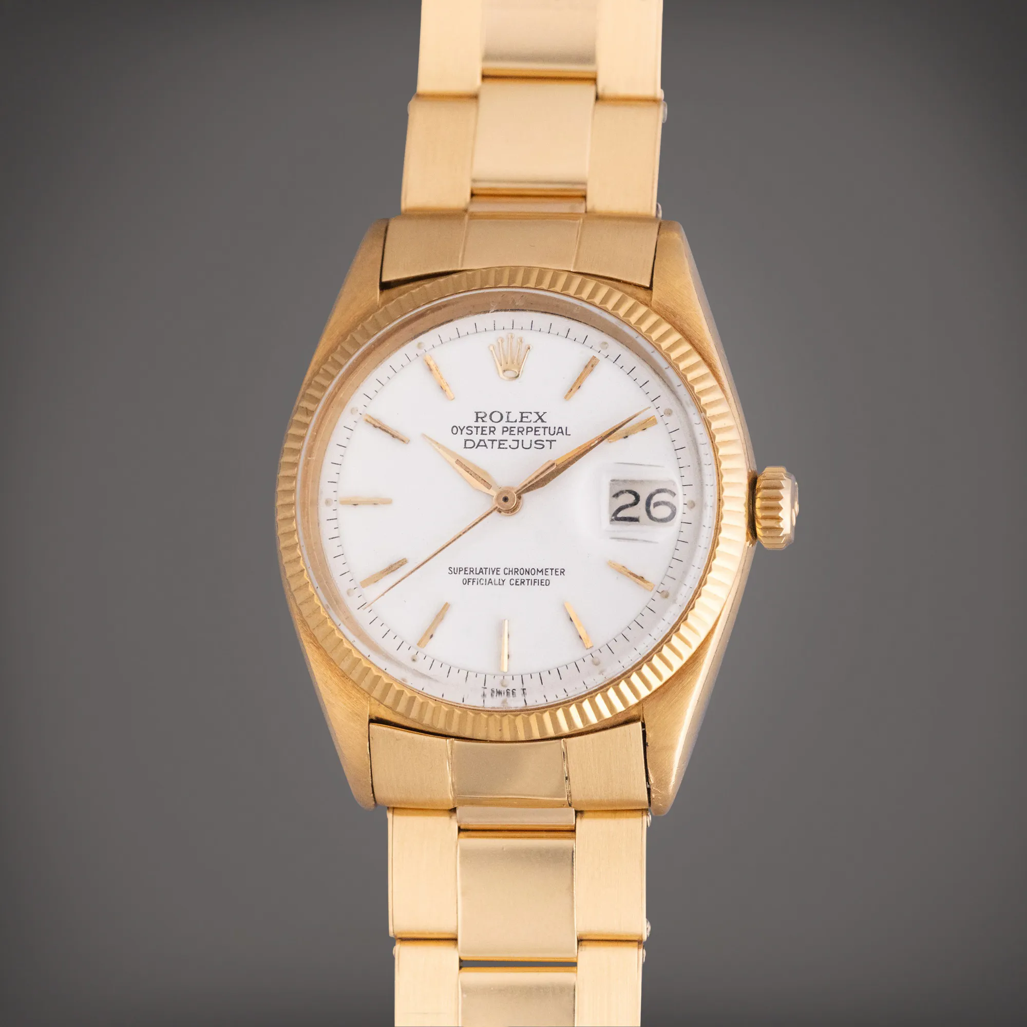 Rolex Datejust 36 6605 36mm Yellow gold White