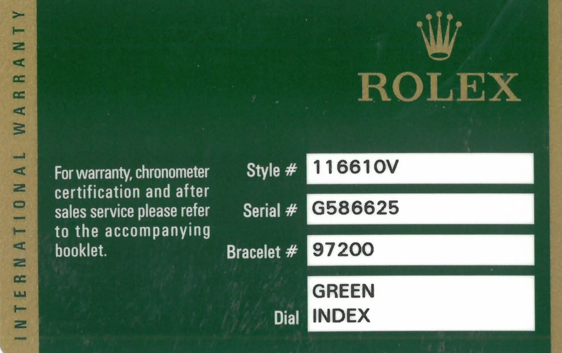 Rolex Submariner 116610LV 40mm Stainless steel Green 7