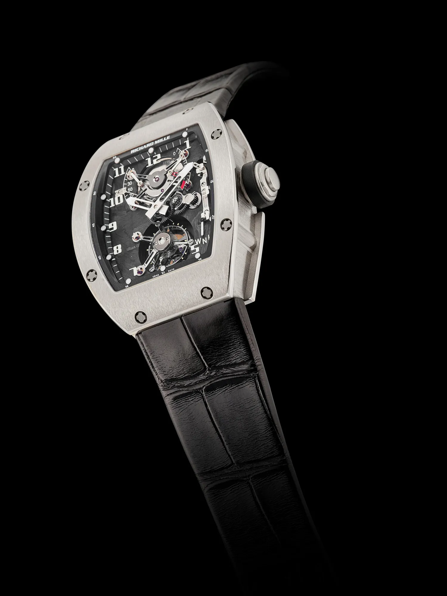 Richard Mille RM 002 RM002 AF WG 38mm White gold Semi-skeletonized 1