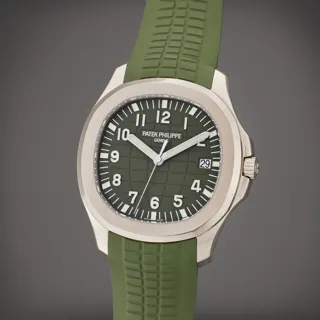 Patek Philippe Aquanaut 5168G-010 White gold Khaki