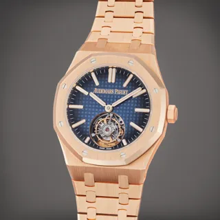 Audemars Piguet Royal Oak Tourbillon 26730OR.OO.1320OR.01 Rose gold Blue