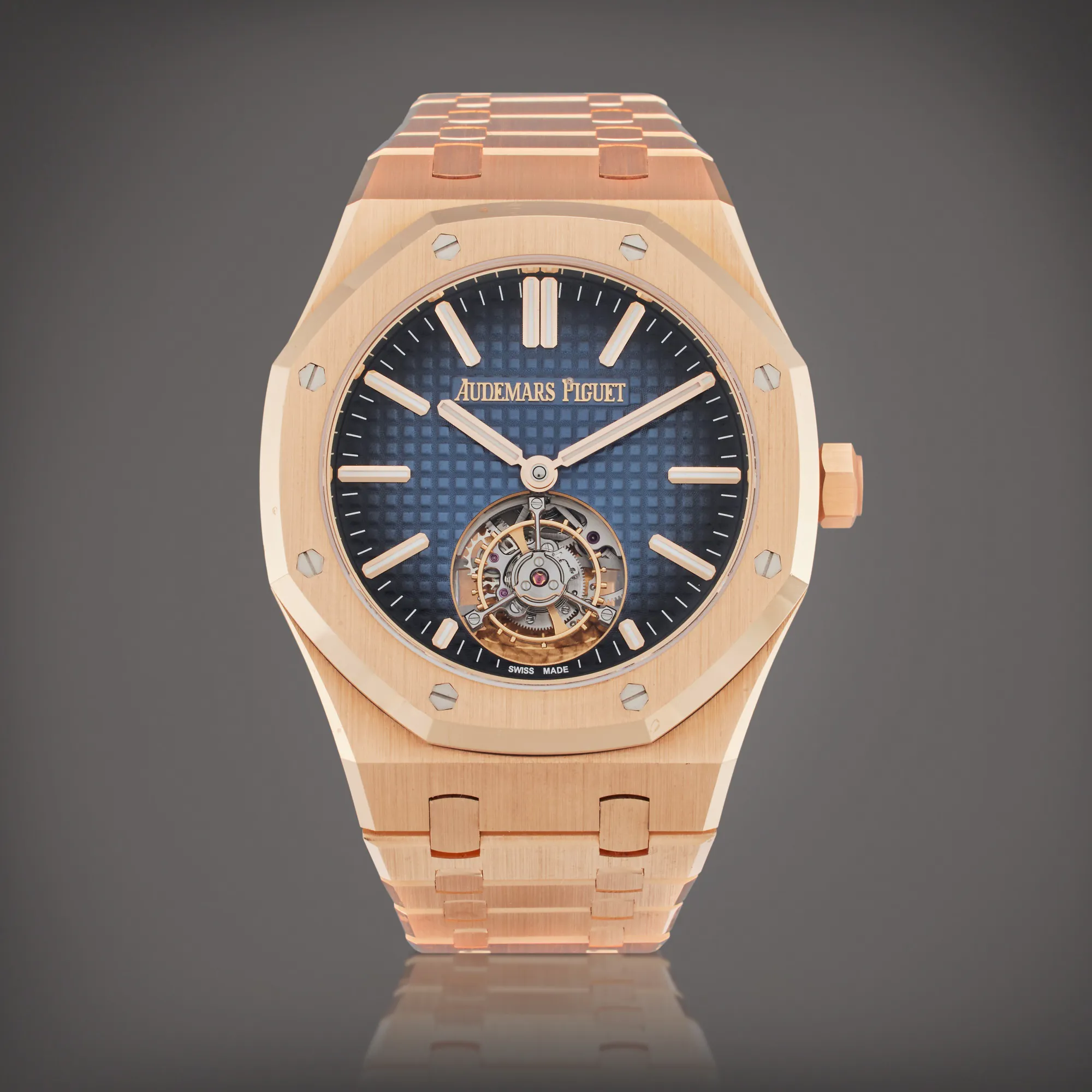 Audemars Piguet Royal Oak Tourbillon 26730OR.OO.1320OR.01 41mm Rose gold Blue 2