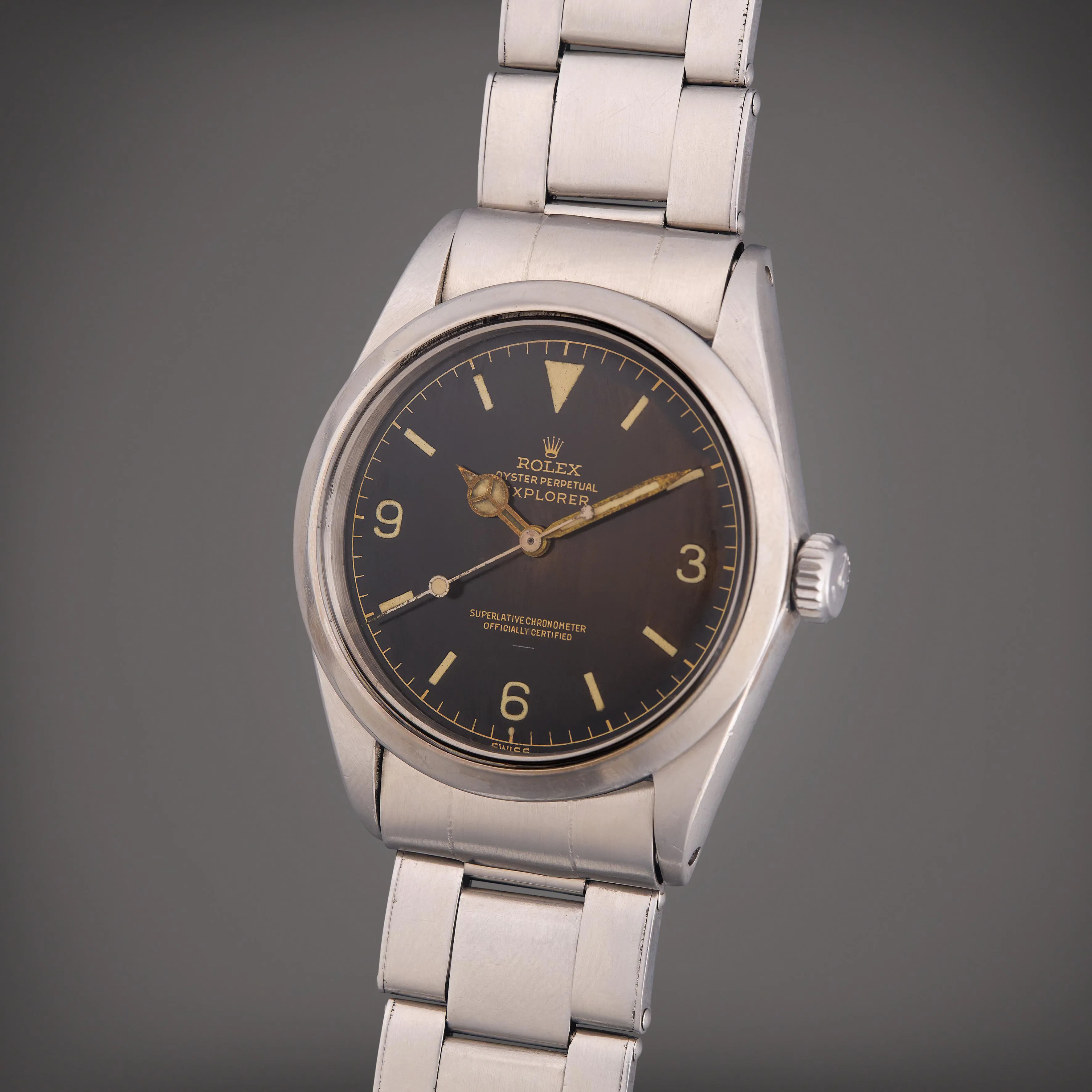 Rolex Explorer 1016 36mm Stainless steel Tropical gilt