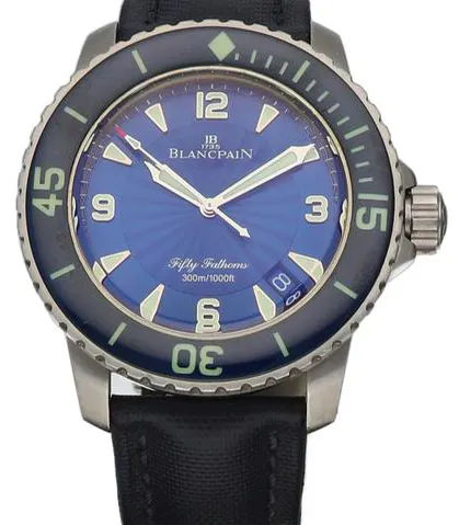 Blancpain Fifty Fathoms 5015-1130-52 45mm Stainless steel Blue