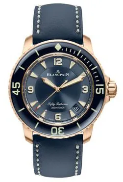 Blancpain Fifty Fathoms 5015-3603C-63B 45mm Rose gold Blue