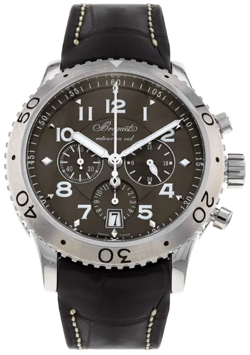 Breguet Type XXI 3810ST/92/9ZU 42mm Stainless steel Brown