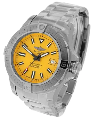 Breitling Avenger A17319101I1A1 45mm Stainless steel Yellow