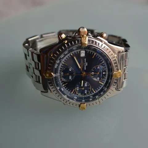 Breitling Chronomat B13050.1 39mm Yellow gold and stainless steel Blue