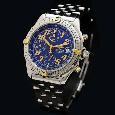 Breitling Chronomat B13050.1 39mm Yellow gold and stainless steel Blue 2