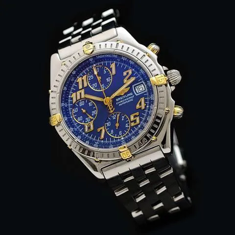 Breitling Chronomat B13050.1 39mm Yellow gold and stainless steel Blue 3