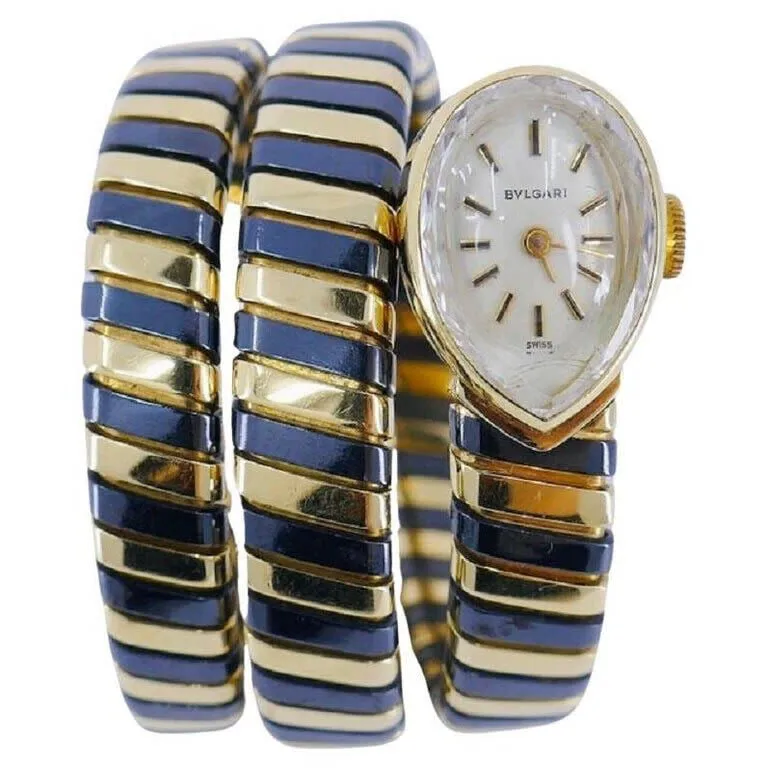 Bulgari Tubogas Serpenti Yellow gold White