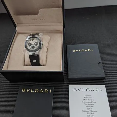 Bulgari Diagono AC 38 TA 38mm Aluminium Silver