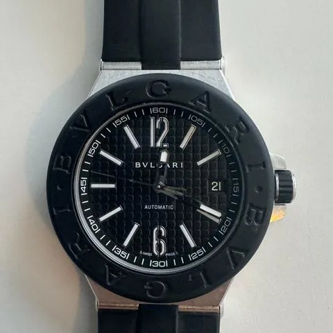 Bulgari Diagono DG 40 SV 40mm Stainless steel Black