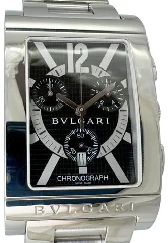 Bulgari Rettangolo RTC 49 S 29mm Stainless steel Black