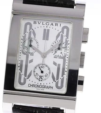 Bulgari Rettangolo RTC 49 S 29mm Stainless steel White