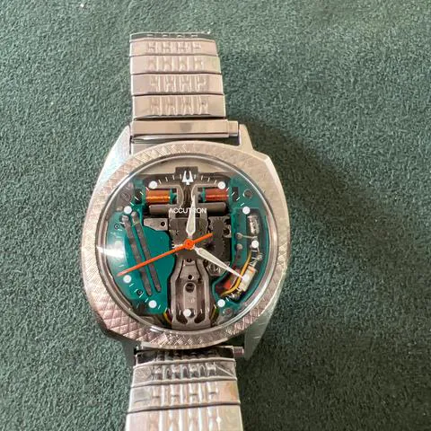 Bulova Accutron 214 34mm Stainless steel Skeletonized 7