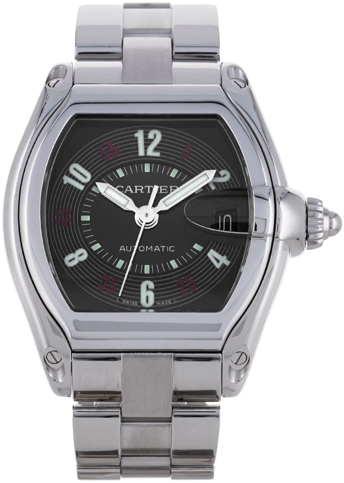 Cartier Roadster W62002V3 38mm Stainless steel