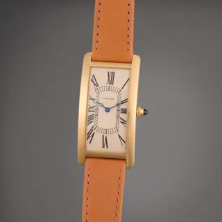 Cartier Tank Cintrée WGTA0057 Yellow gold Eggshell