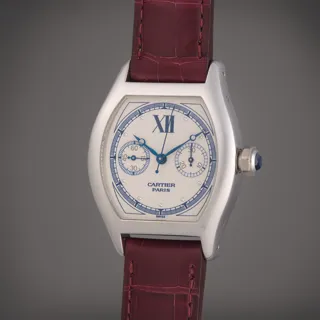 Cartier Tortue 2396 White gold Silver