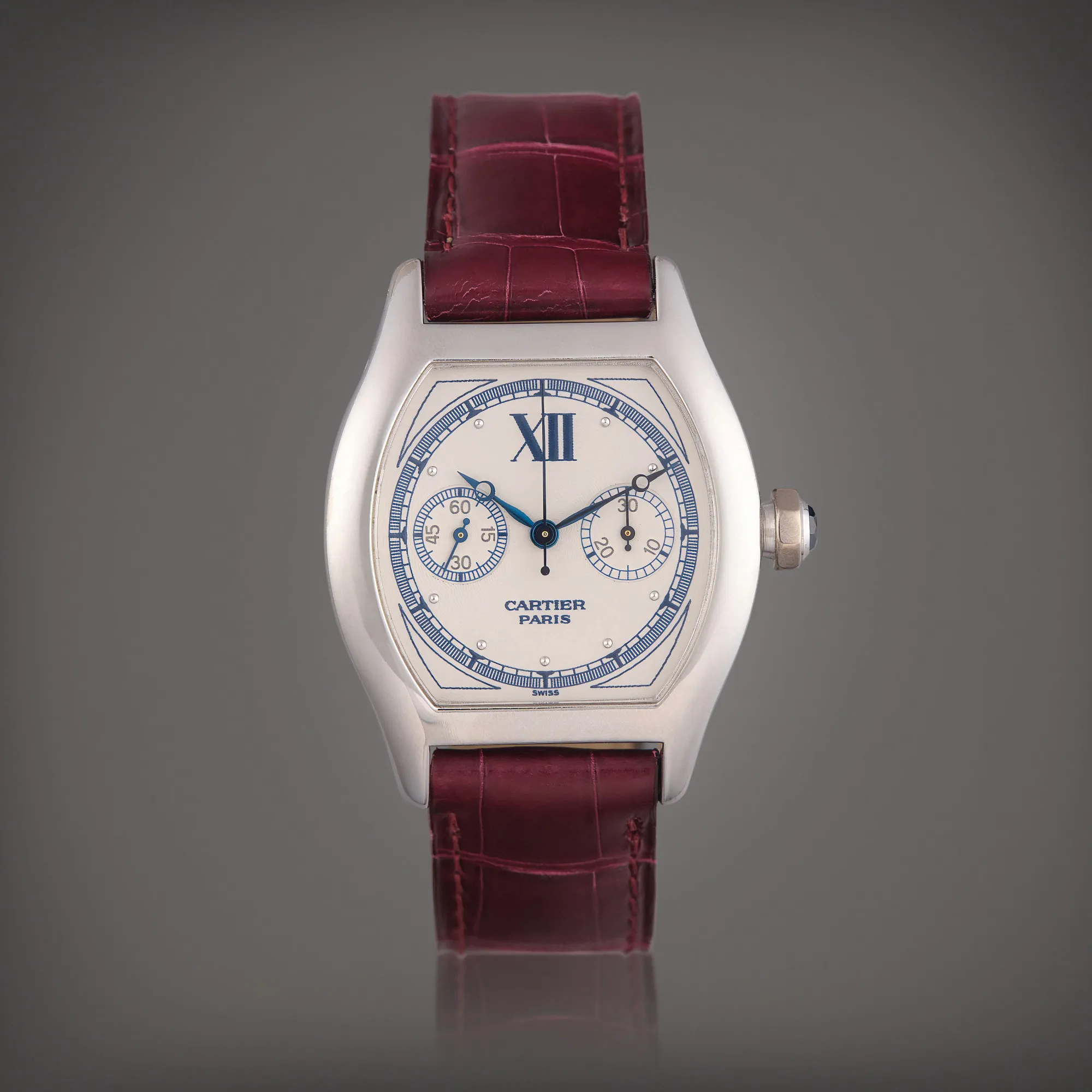 Cartier Tortue 2396 34mm White gold Silver 2