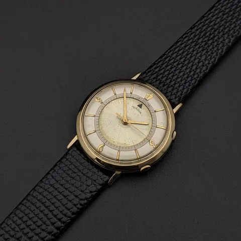 Jaeger-LeCoultre Memovox 34mm Yellow gold and stainless steel Champagne 2