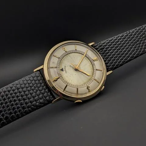 Jaeger-LeCoultre Memovox 34mm Yellow gold and stainless steel Champagne 4