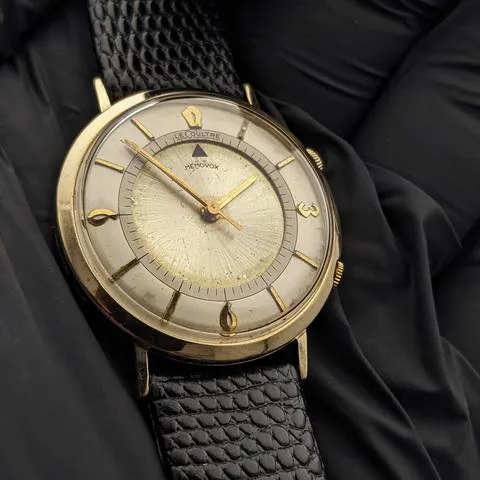 Jaeger-LeCoultre Memovox 34mm Yellow gold and stainless steel Champagne 8