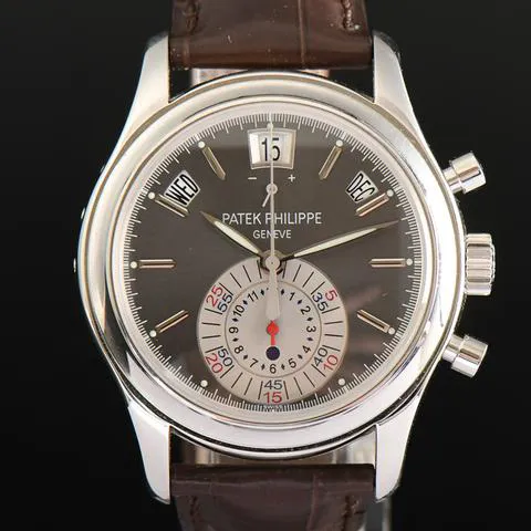 Patek Philippe Annual Calendar Chronograph 5960P-001 40.5mm Platinum Gray