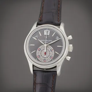 Patek Philippe Annual Calendar Chronograph 5960P-001 Platinum Gray