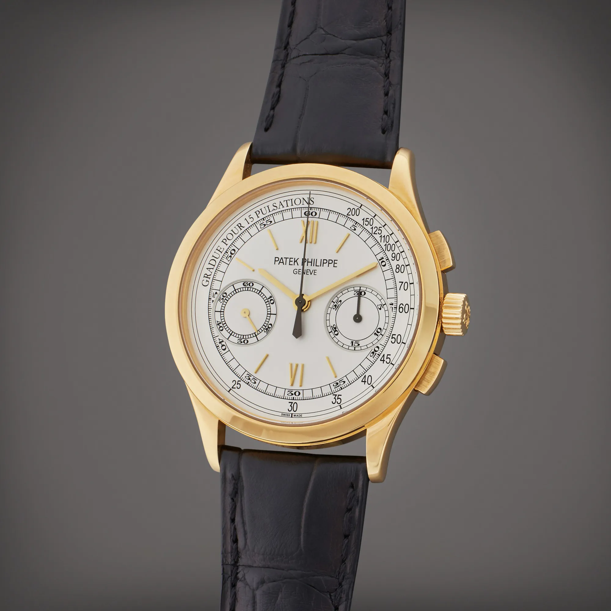 Patek Philippe Chronograph 5170J-001 39.5mm Yellow gold Silver