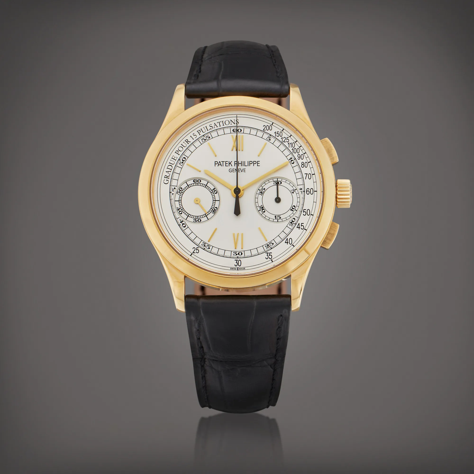 Patek Philippe Chronograph 5170J-001 39.5mm Yellow gold Silver 2