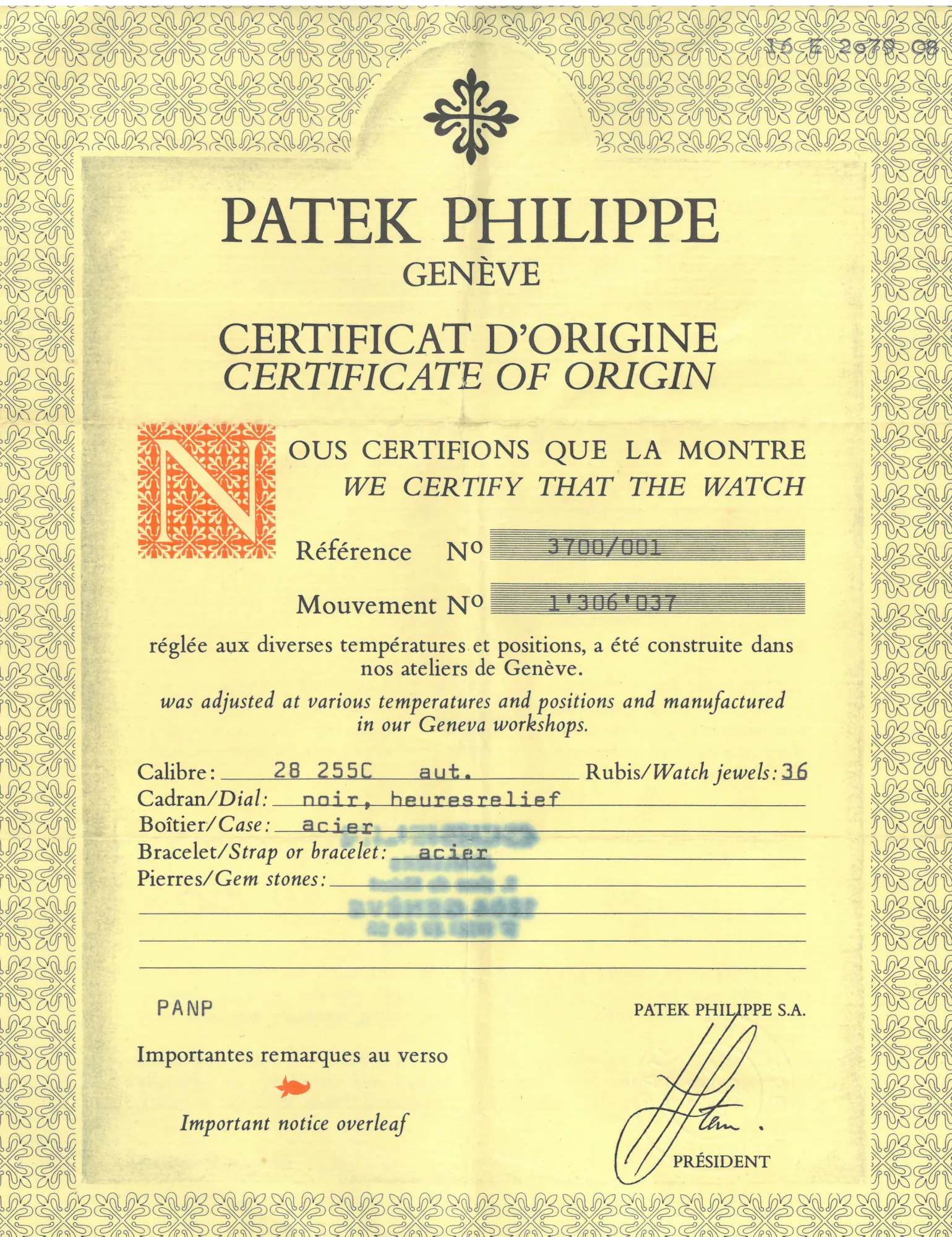Patek Philippe Nautilus 3700/001 42mm Stainless steel Blue-black 7